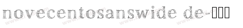novecentosanswide de字体转换